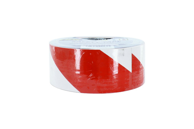 Safety Tape (adhesive) 50mm x 33m white / red