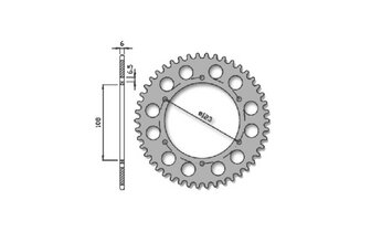 Corona 46 denti – 420 IGM Aprilia SX 50