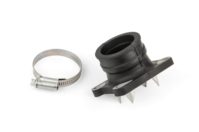 Intake Kit rubber flange Italkit Derbi Variant Start d.35mm aluminum red