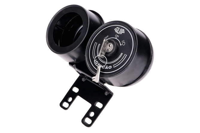 Speedometer Holder and Ignition Lock Assy black universal moped