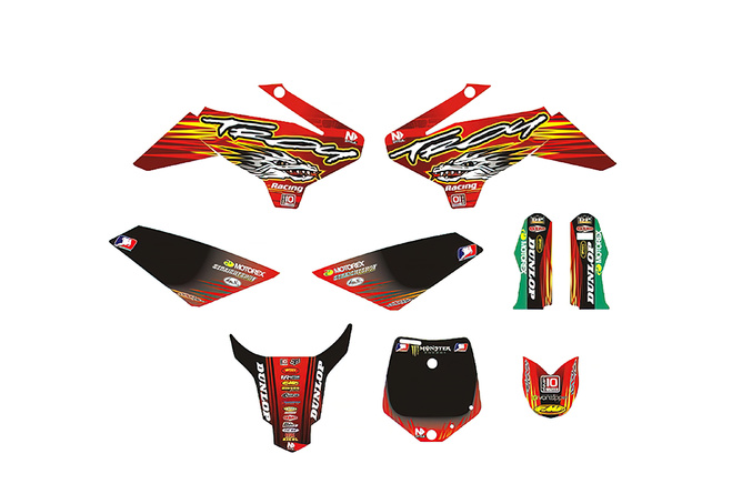 Kit Deco OF Troy rosso Pit Bike YCF50A