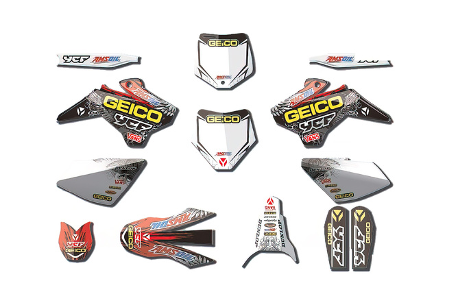 Kit déco Geico Pit Bike Start 2008-2017 / Pilot 2013-2015/ Factory 2012-2015