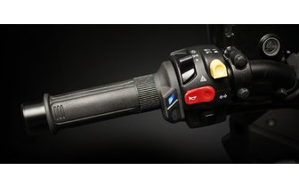 Heated Grips HG 13 Koso 1" + 1 1/8" L=130mm black w. integrated switch