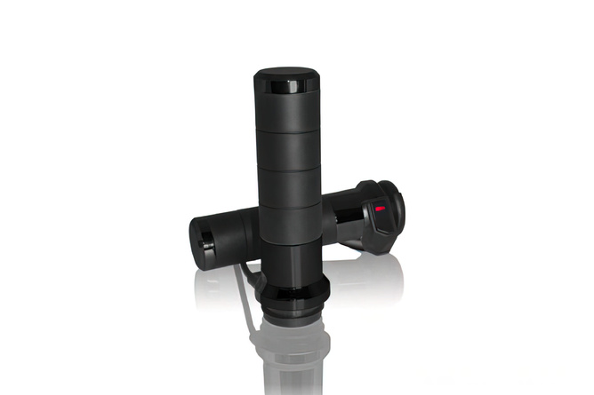 Empuñaduras Calefactables Koso Titanio 7/8" + 1" L=120mm Negro con Interruptor Integrado