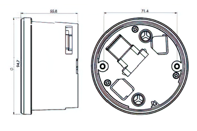 Tachometer Koso chrom Harley Davidson HD / XL-883 / XL-1200 / Dyna