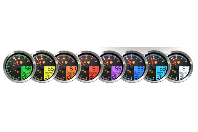 Tachometer Koso chrom Harley Davidson HD / XL-883 / XL-1200 / Dyna / Softail ab 2011