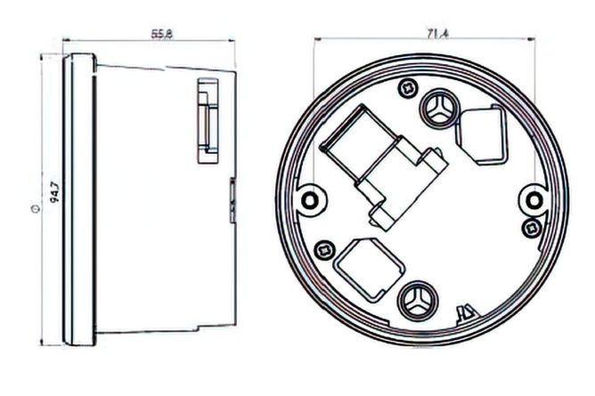 Tachometer Koso chrom Harley Davidson HD / XL-883 / XL-1200 / Dyna / Softail ab 2011