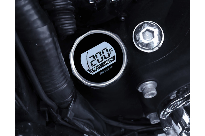 Jauge d'huile digitale Koso Chromée Harley Davidson Touring 2007 - 2016