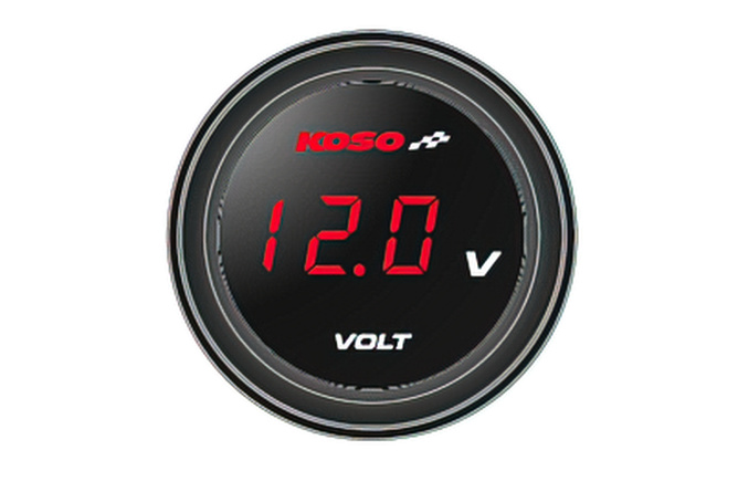 Voltmeter digital Koso Coin red