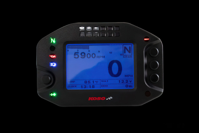 Compteur de vitesse multifonction digital Koso RS2