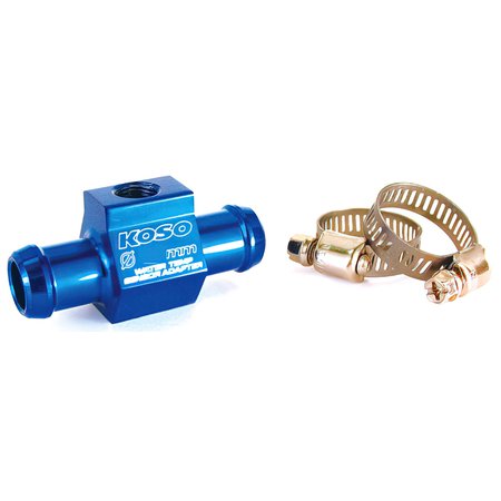 KOSO Adattatore Per Sensore Temperatura Acqua – Diametro 26 Mm – Con Anello E Fascette – Universale