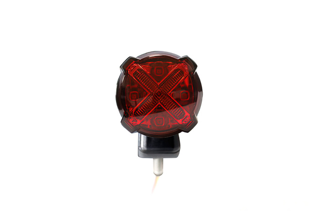Rücklicht LED m. Bremslicht inkl. Halter Koso GT-02S rot