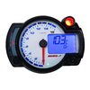 Compte-tours Koso RX2NR+ avec thermomètre (avec fonction d'alarme) et shiftlight