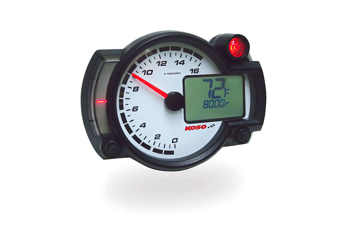 Tacómetro Koso RX2NR+ con Indicador de Temperatura / Función de Advertencia e Indicador de Cambio de Marcha