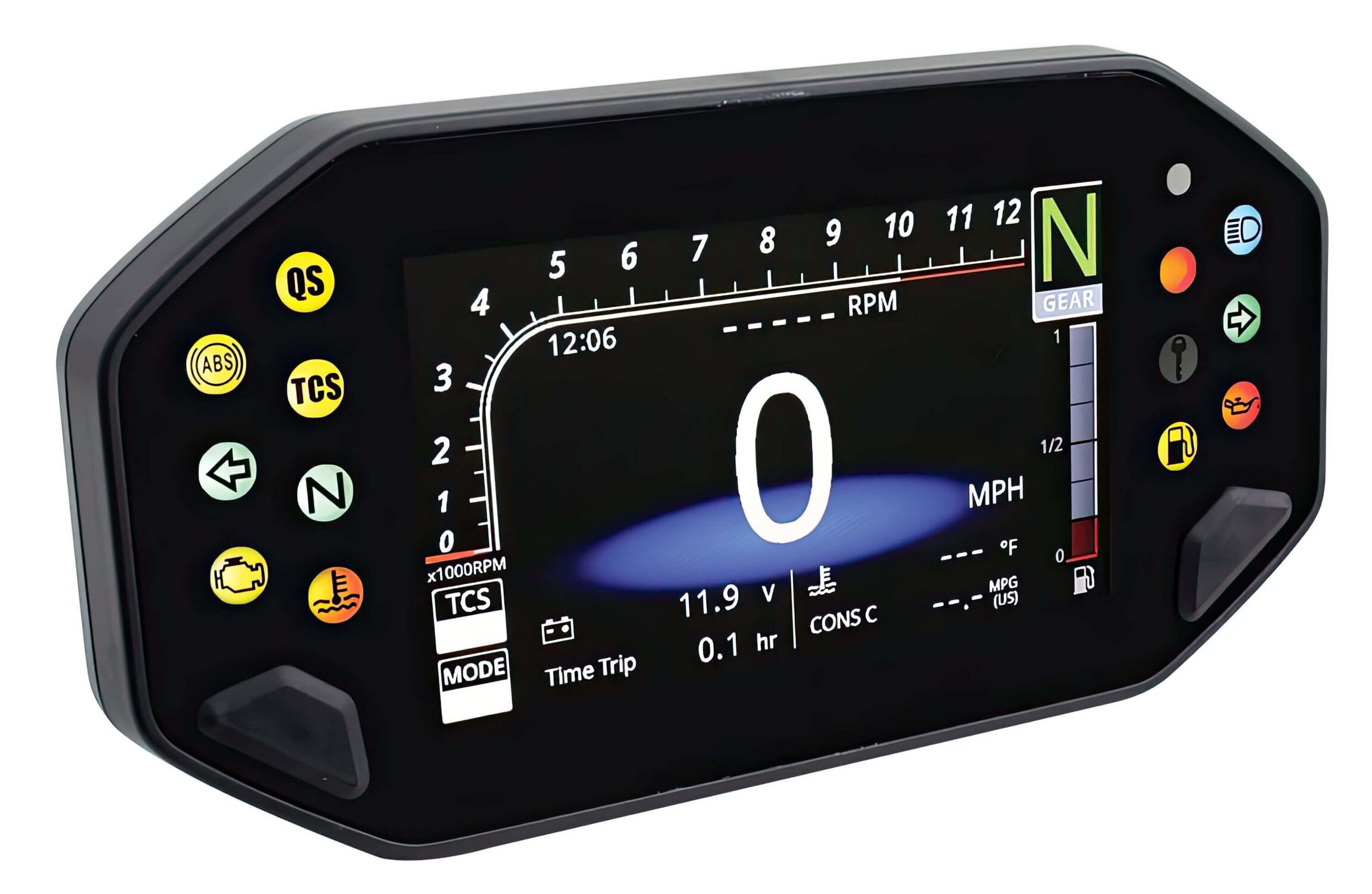 Tachimetro Digitale Moto Regolabile Contachilometri Digitale LCD