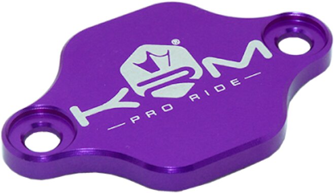 Couvercle Pompe à Huile KRM Rouge AM6 / Derbi – Cache CNC Aluminium Effet Racing Double Face