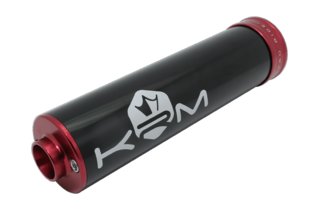 Silenciador de Escape KRM 70-90cc Aluminio Rojo - Negro