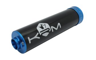 Silenciador de Escape KRM 70-90cc Negro - Azul