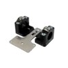 Handlebar Clamps 28mm with dashboard holder KRM black