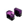 Pontets de guidon 28mm KRM noir / violet