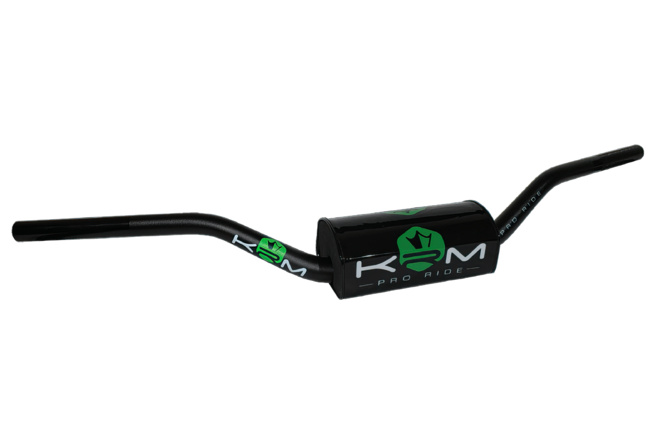 Handlebar MX 28mm with pad KRM black / green