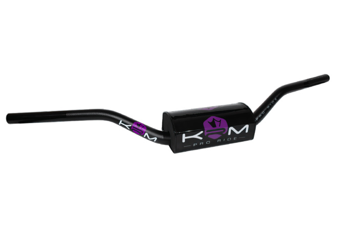 Handlebar MX 28mm with pad KRM black / purple
