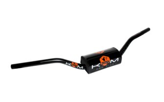 Manubrio MX 28mm con pad KRM nero / arancione