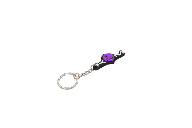 KRM keychain purple