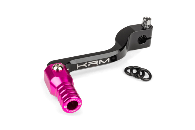 Gear Shift Lever KRM black / pink Derbi