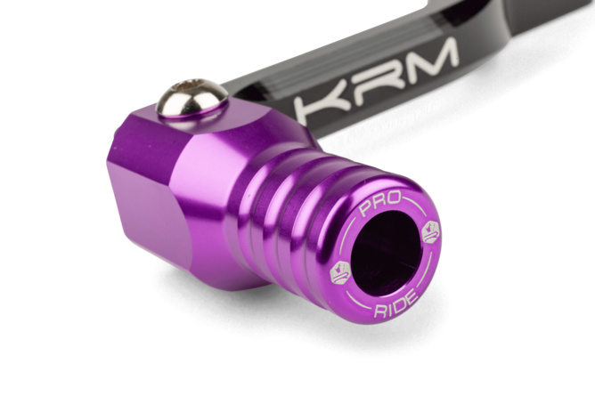 Gear Shift Lever KRM black / purple Derbi