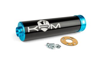 Silencieux d'échappement KRM 70 - 90 Noir / Turquoise