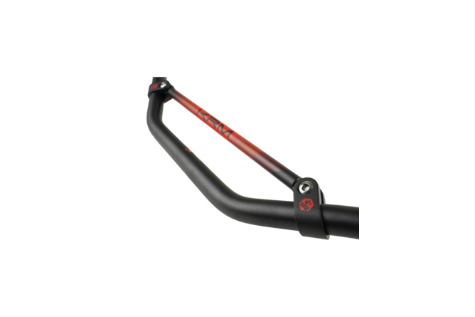 Guidon type cross 28mm avec mousse KRM noir / rouge