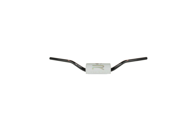 Handlebar 28mm KRM PATRIOT with pad white / hologram