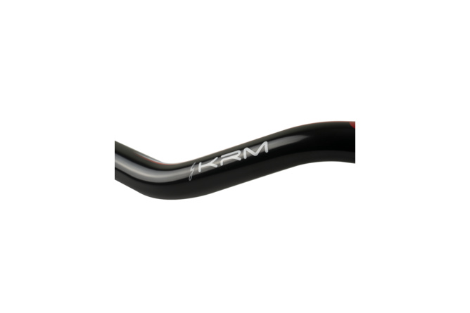 Handlebar 28mm KRM PATRIOT with pad white / hologram