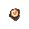 Ignition Cover KRM Derbi orange double-sided