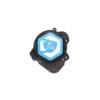 Ignition Cover KRM Derbi turquoise double-sided