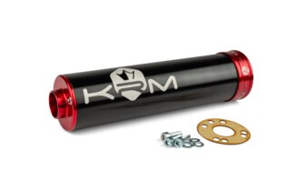 Silencieux d'échappement KRM 50 - 70 noir / rouge