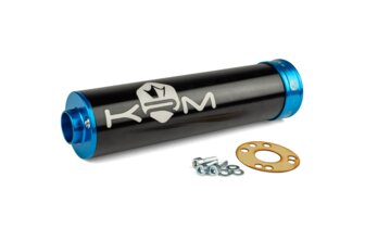 Silencieux d'échappement KRM 50 - 70 noir / bleu