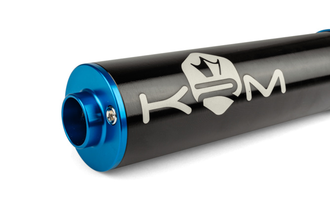 Silenziatore KRM Pro Ride 50 - 70cc alluminio nero - blu