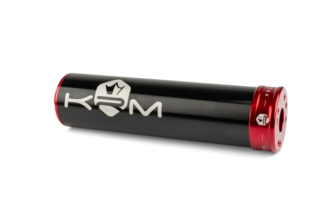 Silenciador de Escape KRM 70-90cc Aluminio Rojo - Negro