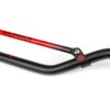 Guidon type cross 22mm KRM noir / rouge