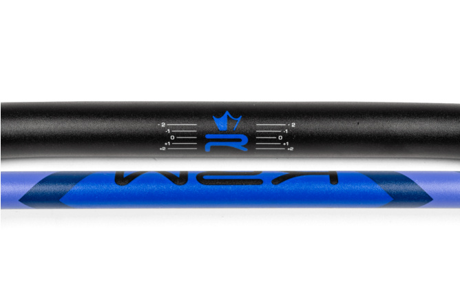 Guidon type cross 22mm KRM noir / bleu