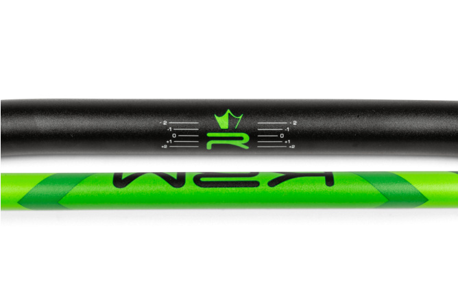 Guidon type cross 22mm KRM noir / vert