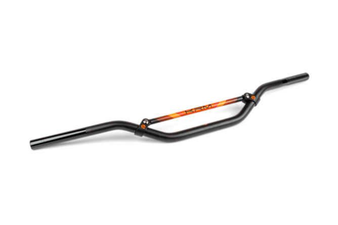 Guidon type cross 22mm KRM noir / orange