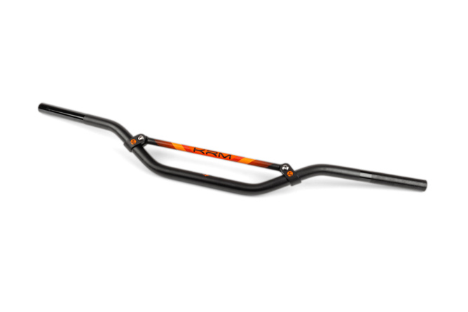 Guidon type cross 22mm KRM noir / orange