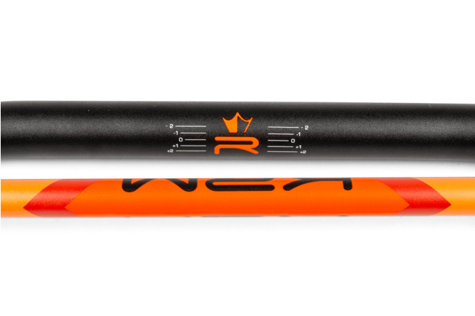 Guidon type cross 22mm KRM noir / orange