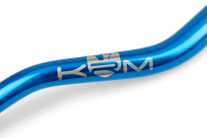 Guidon type cross 28mm KRM bleu / holographique