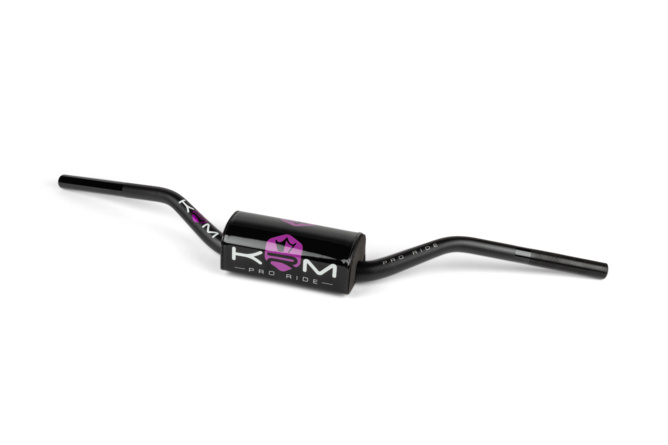 Guidon type cross 28mm avec mousse KRM noir / violet