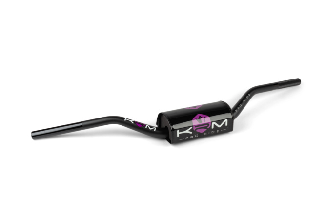 Guidon type cross 28mm avec mousse KRM noir / violet