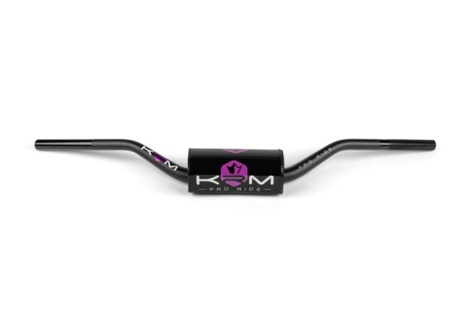 Guidon type cross 28mm avec mousse KRM noir / violet